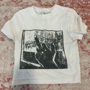 White baby tee, Urban Outfitters